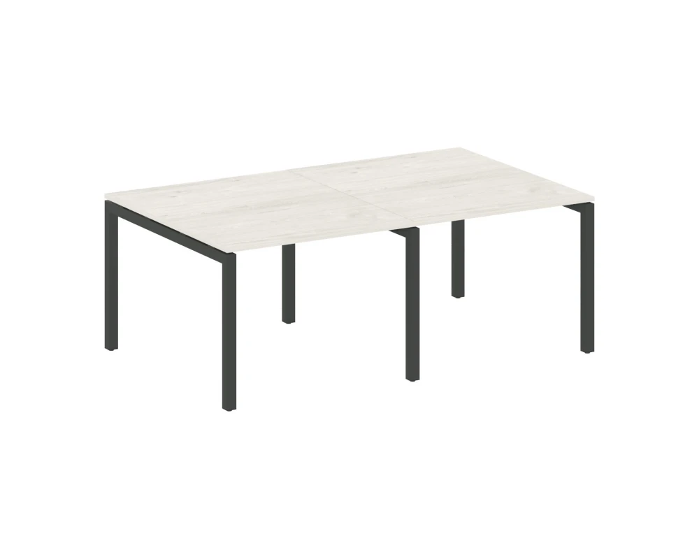 Переговорный стол (2 столешницы) на П-образном м/к 2000x1235x750 Метал Систем Куатро 5x5 / Metal System Quattro 5x5