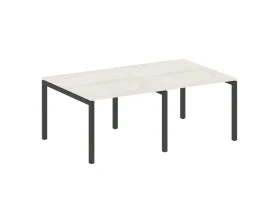 Переговорный стол (2 столешницы) на П-образном м/к 2000x1235x750 Метал Систем Куатро 5x5 / Metal System Quattro 5x5 images