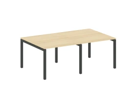 Переговорный стол (2 столешницы) на П-образном м/к 2000x1235x750 Метал Систем Куатро 5x5 / Metal System Quattro 5x5 images