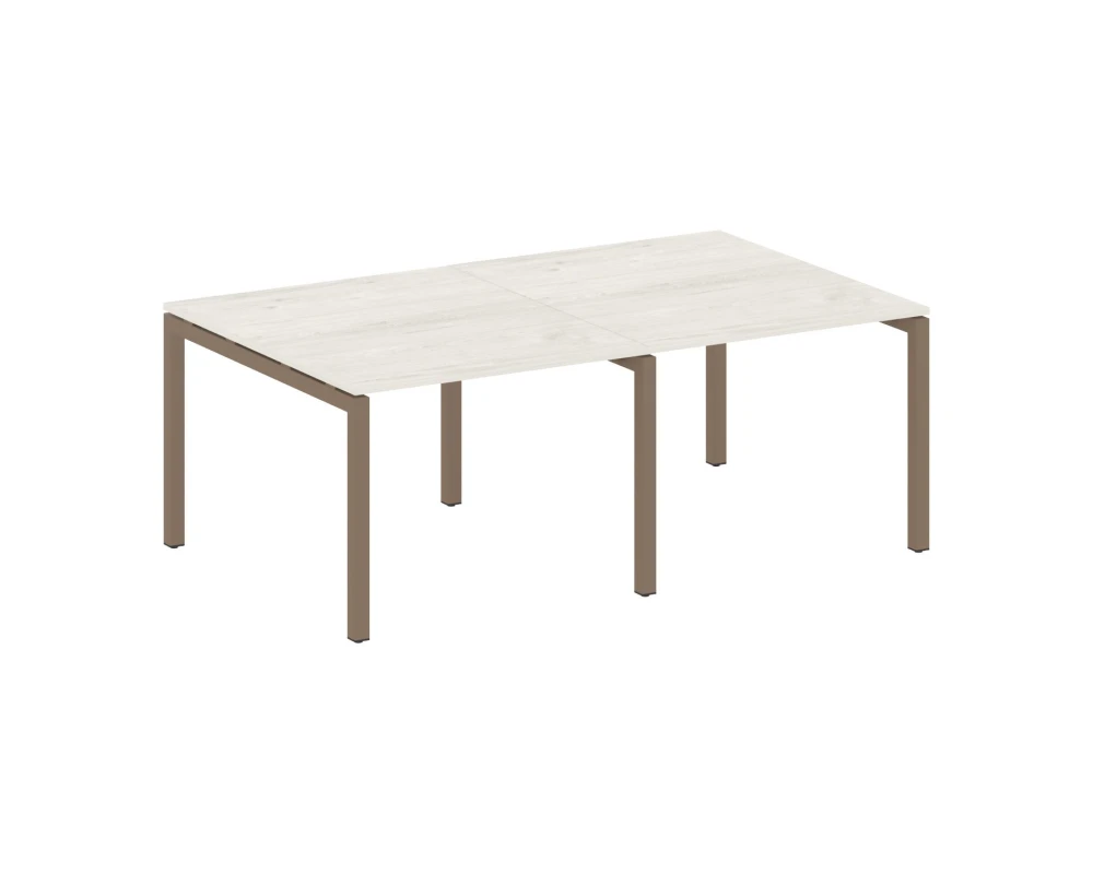 Переговорный стол (2 столешницы) на П-образном м/к 2000x1235x750 Метал Систем Куатро 5x5 / Metal System Quattro 5x5