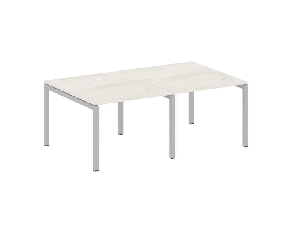 Переговорный стол (2 столешницы) на П-образном м/к 2000x1235x750 Метал Систем Куатро 5x5 / Metal System Quattro 5x5