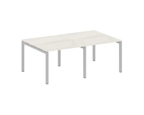 Переговорный стол (2 столешницы) на П-образном м/к 2000x1235x750 Метал Систем Куатро 5x5 / Metal System Quattro 5x5 images