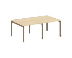 Переговорный стол (2 столешницы) на П-образном м/к 2000x1235x750 Метал Систем Куатро 5x5 / Metal System Quattro 5x5 images