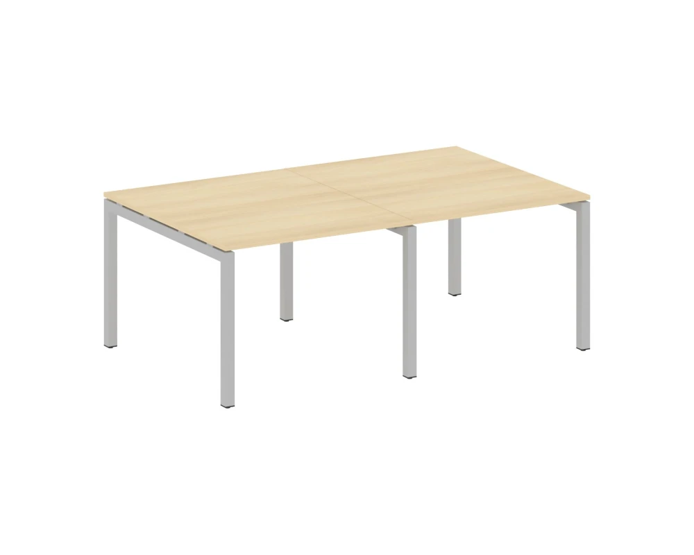 Переговорный стол (2 столешницы) на П-образном м/к 2000x1235x750 Метал Систем Куатро 5x5 / Metal System Quattro 5x5