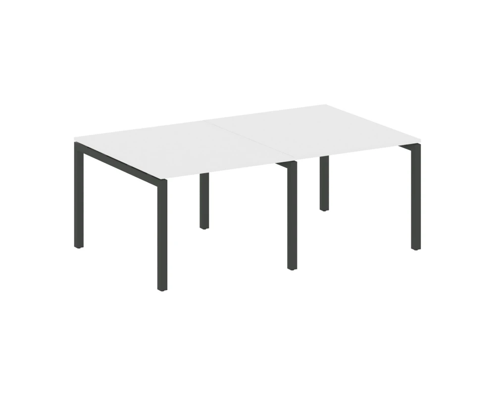 Переговорный стол (2 столешницы) на П-образном м/к 2000x1235x750 Метал Систем Куатро 5x5 / Metal System Quattro 5x5