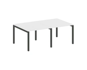 Переговорный стол (2 столешницы) на П-образном м/к 2000x1235x750 Метал Систем Куатро 5x5 / Metal System Quattro 5x5 images