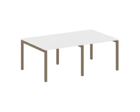 Переговорный стол (2 столешницы) на П-образном м/к 2000x1235x750 Метал Систем Куатро 5x5 / Metal System Quattro 5x5 images