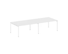 Переговорный стол (2 столешницы) на П-образном м/к 3200x1235x750 Метал Систем Куатро 5x5 / Metal System Quattro 5x5 images