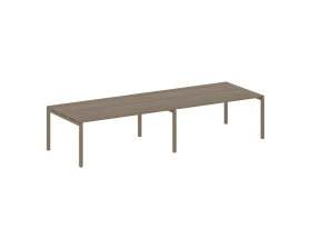 Переговорный стол (2 столешницы) на П-образном м/к 3600x1235x750 Метал Систем Куатро 5x5 / Metal System Quattro 5x5 images