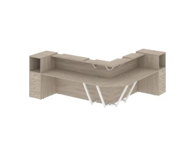 Ресепшн K-33 2607x3007x1187 Оникс / Onix images