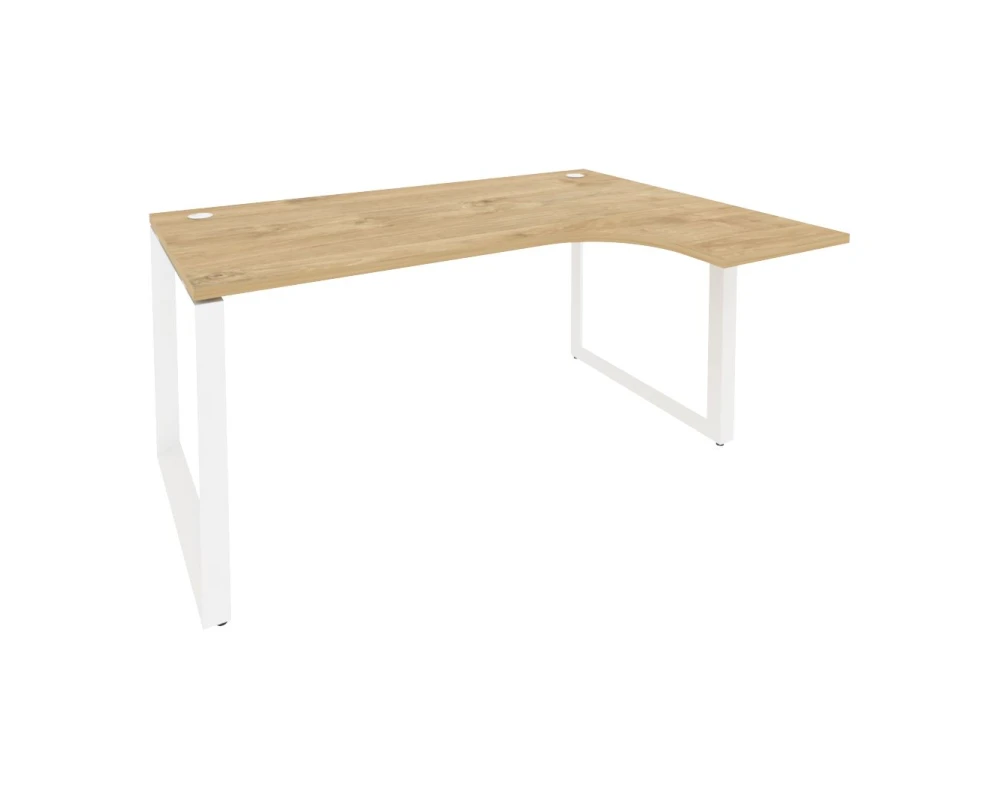 Стол эргономичный правый на О-образном м/к 1580x1180x750 (800/460) Оникс / Onix