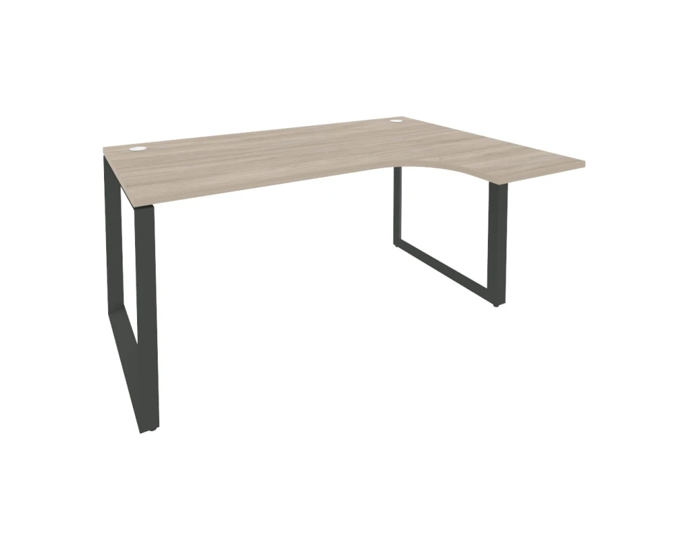 Стол эргономичный правый на О-образном м/к 1580x1180x750 (800/460) Оникс / Onix