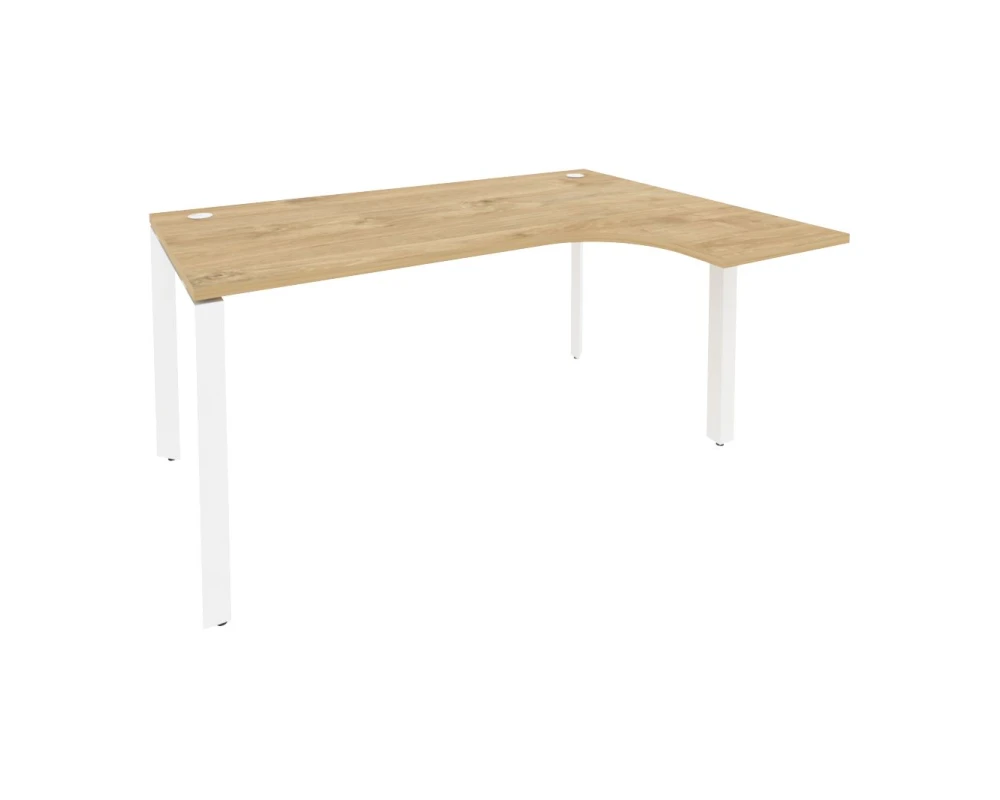 Стол эргономичный правый на П-образном м/к 1580x1180x750 (800/460) Оникс / Onix