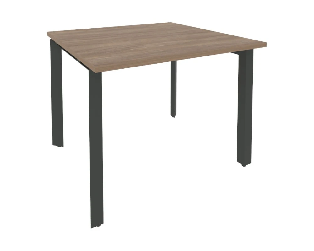 Стол переговорный (1 столешница) на П-образном м/к 980x980x750 Оникс / Onix