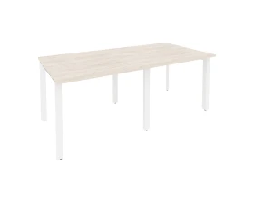 Стол переговорный (2 столешницы) на П-образном м/к 1960x980x750 Оникс / Onix images