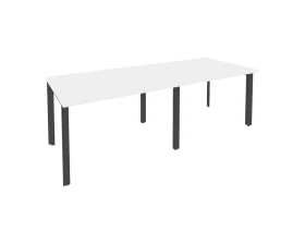 Стол переговорный (2 столешницы) на П-образном м/к 2360x980x750 Оникс / Onix images