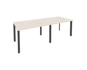 Стол переговорный (2 столешницы) на П-образном м/к 2360x980x750 Оникс / Onix images