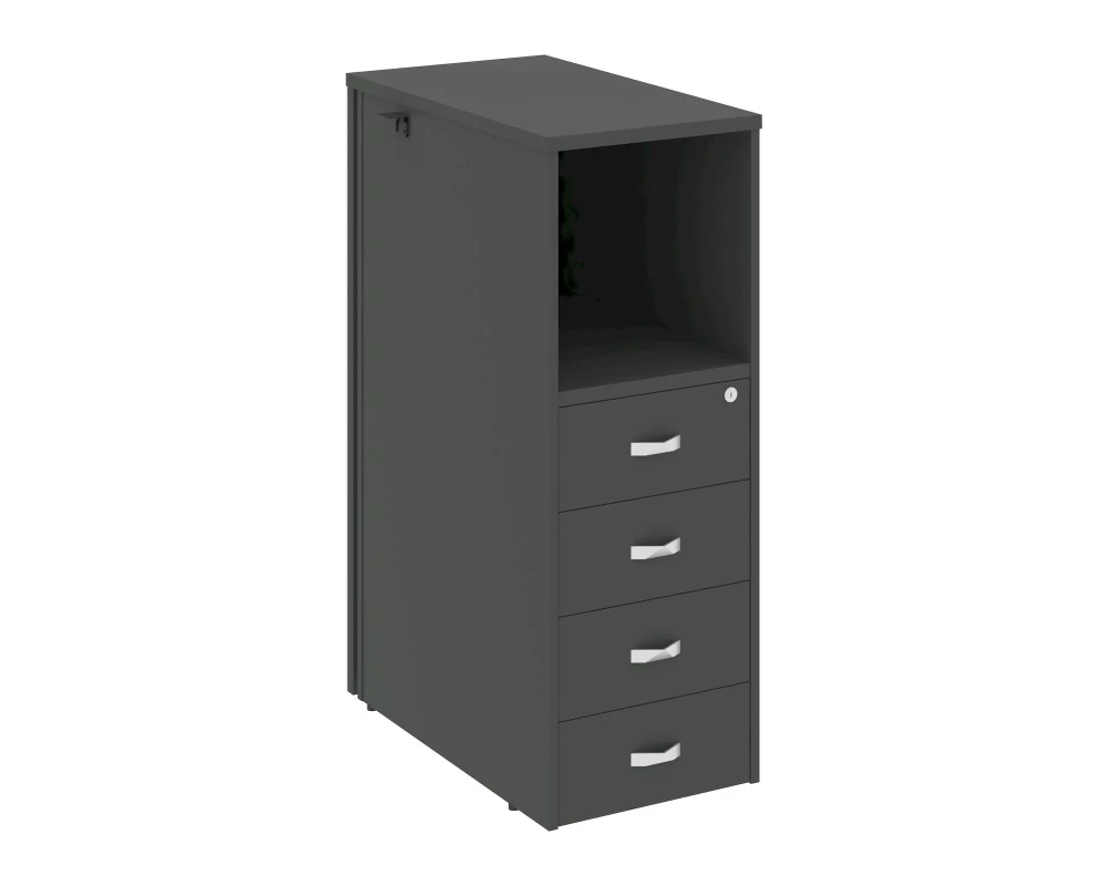 Тумба 4 ящика завершающая, правая Оникс / Onix