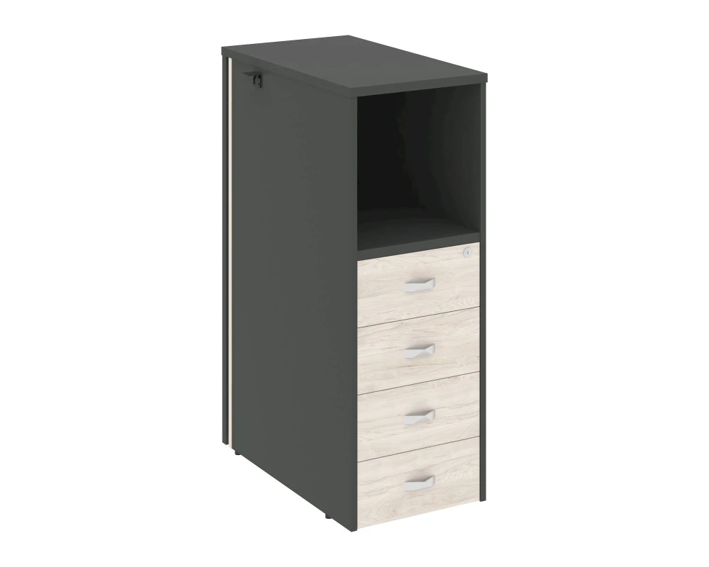 Тумба 4 ящика завершающая, правая Оникс / Onix