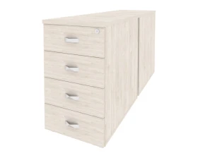 Тумба двойная приставная / опорная 432x1475x750 Оникс / Onix images