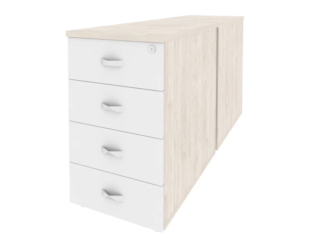 Тумба двойная приставная / опорная 432x1475x750 Оникс / Onix