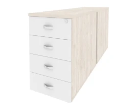 Тумба двойная приставная / опорная 432x1635x750 Оникс / Onix images