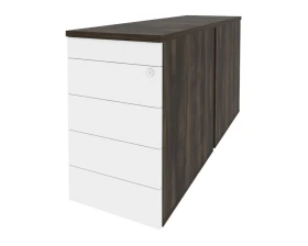 Тумба двойная приставная / опорная (TIP-ON) 432x1475x750 Оникс / Onix images