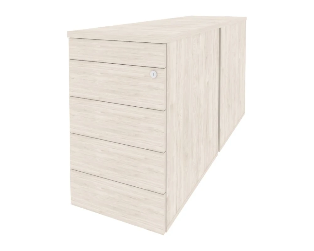 Тумба двойная приставная / опорная (TIP-ON) 432x1475x750 Оникс / Onix