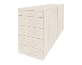 Тумба двойная приставная / опорная (TIP-ON) 432x1475x750 Оникс / Onix images