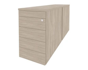 Тумба двойная приставная / опорная (TIP-ON) 432x1635x750 Оникс / Onix images