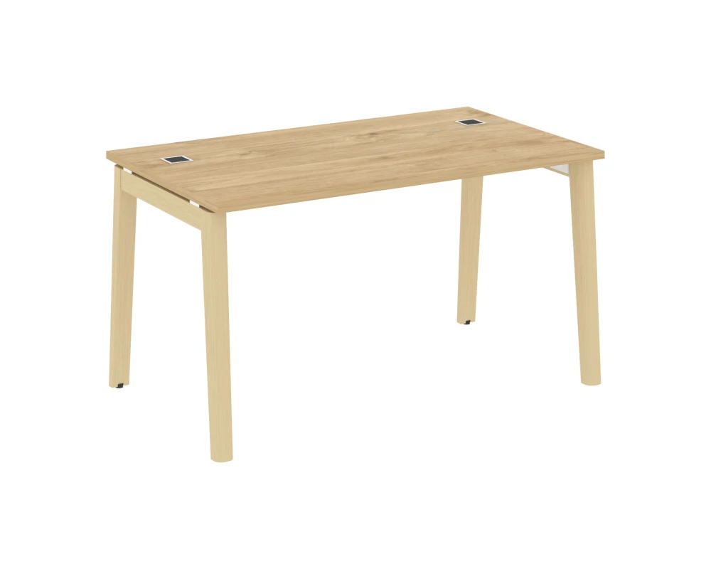 Стол для руководителя, опоры - массив дерева 138x80x75 Оникс Вуд Директ / Onix Wood Direct