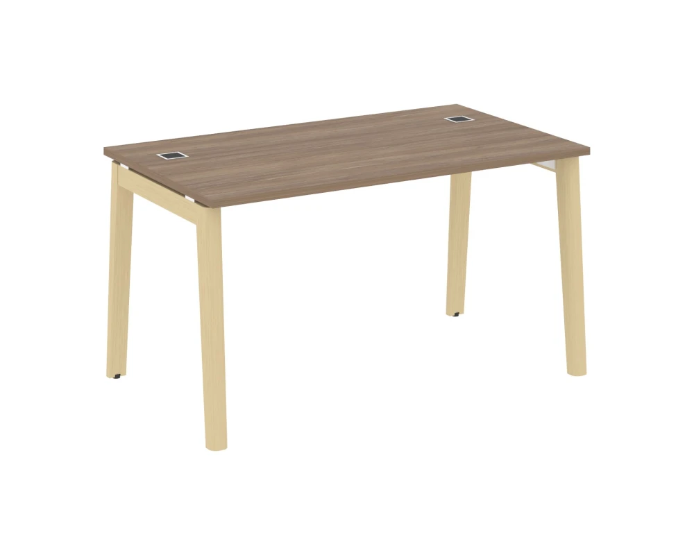 Стол для руководителя, опоры - массив дерева 138x80x75 Оникс Вуд Директ / Onix Wood Direct