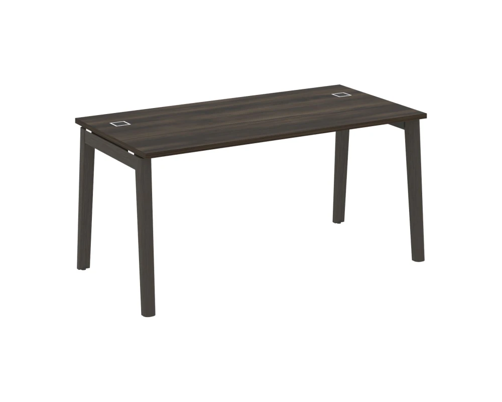Стол рабочий руководителя, опоры - массив дерева 158x80x75 Оникс Вуд Директ / Onix Wood Direct