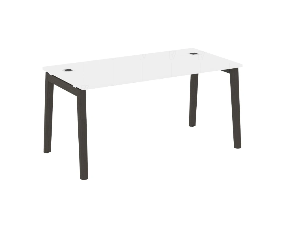 Стол рабочий руководителя, опоры - массив дерева 158x80x75 Оникс Вуд Директ / Onix Wood Direct