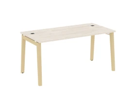 Стол рабочий руководителя, опоры - массив дерева 158x80x75 Оникс Вуд Директ / Onix Wood Direct images