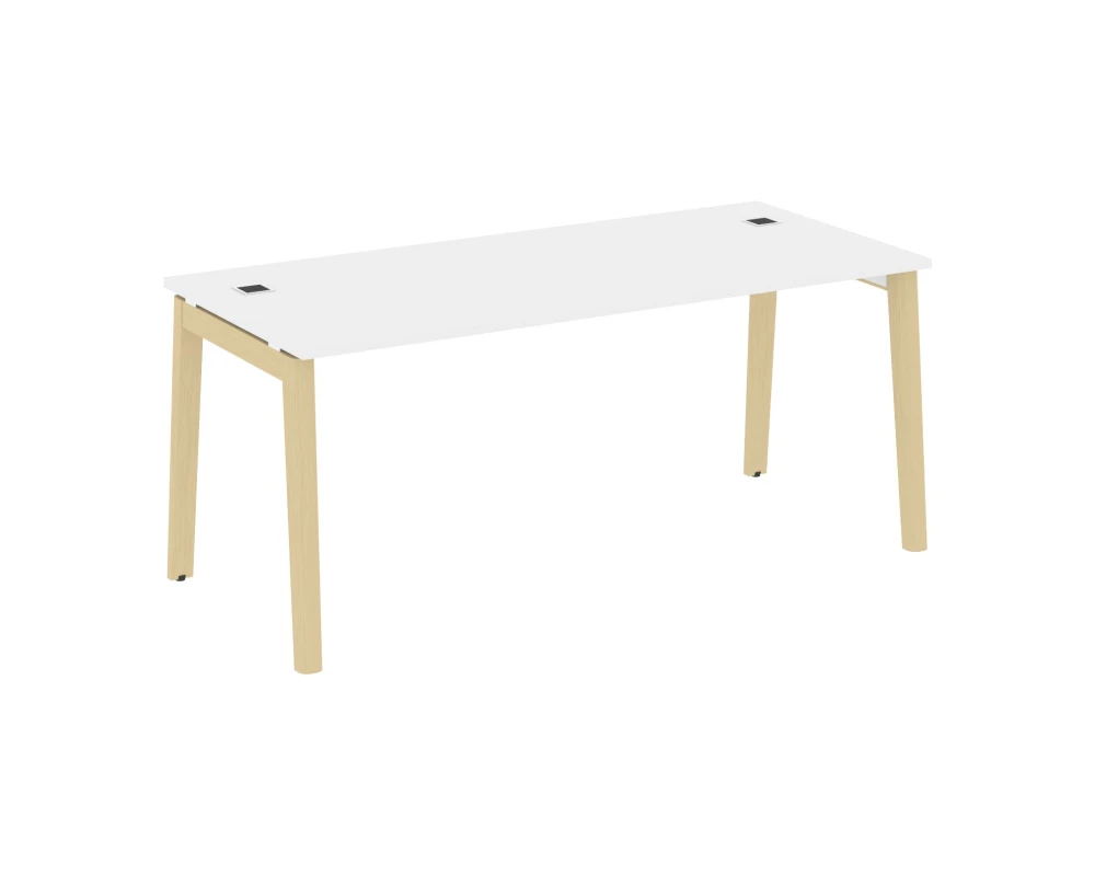 Стол рабочий руководителя, опоры - массив дерева 178x80x75 Оникс Вуд Директ / Onix Wood Direct