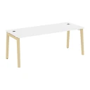 отзыв Стол рабочий руководителя, опоры - массив дерева 198x80x75 Оникс Вуд Директ / Onix Wood Direct