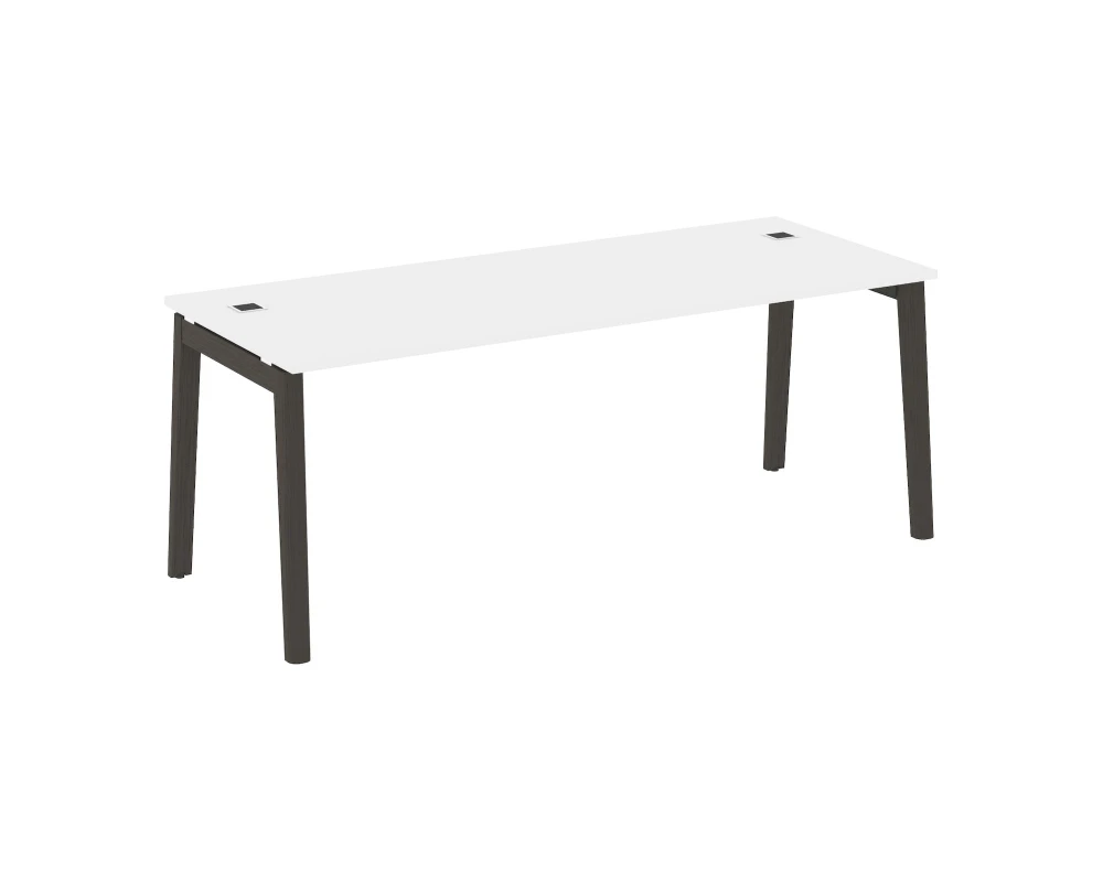 Стол рабочий руководителя, опоры - массив дерева 198x80x75 Оникс Вуд Директ / Onix Wood Direct