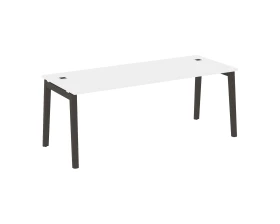 Стол рабочий руководителя, опоры - массив дерева 198x80x75 Оникс Вуд Директ / Onix Wood Direct images