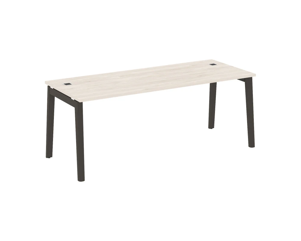 Стол рабочий руководителя, опоры - массив дерева 198x80x75 Оникс Вуд Директ / Onix Wood Direct