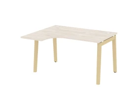 Стол эргономичный левый, опоры - массив дерева 138x118x75 Оникс Вуд / Onix Wood images