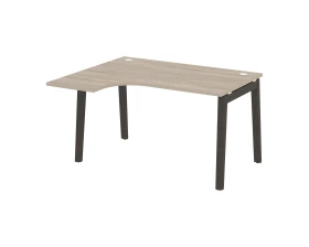Стол эргономичный левый, опоры - массив дерева 138x118x75 Оникс Вуд / Onix Wood images