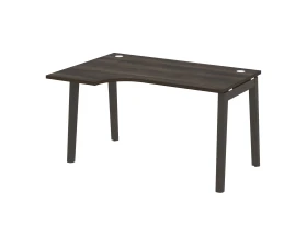 Стол эргономичный левый, опоры - массив дерева 138x98x75 Оникс Вуд / Onix Wood images