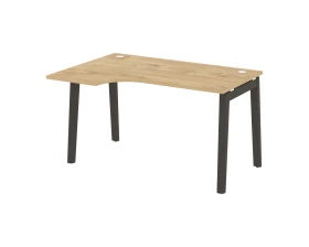 Стол эргономичный левый, опоры - массив дерева 138x98x75 Оникс Вуд / Onix Wood images