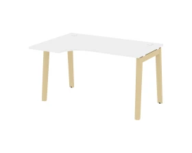 Стол эргономичный левый, опоры - массив дерева 138x98x75 Оникс Вуд / Onix Wood images