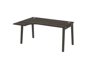 Стол эргономичный левый, опоры - массив дерева 158x118x75 Оникс Вуд / Onix Wood images