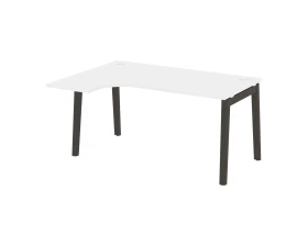 Стол эргономичный левый, опоры - массив дерева 158x118x75 Оникс Вуд / Onix Wood images