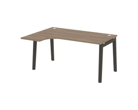 Стол эргономичный левый, опоры - массив дерева 158x118x75 Оникс Вуд / Onix Wood images