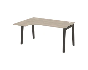 Стол эргономичный левый, опоры - массив дерева 158x118x75 Оникс Вуд / Onix Wood images