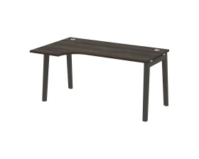 Стол эргономичный левый, опоры - массив дерева 158x98x75 Оникс Вуд / Onix Wood images